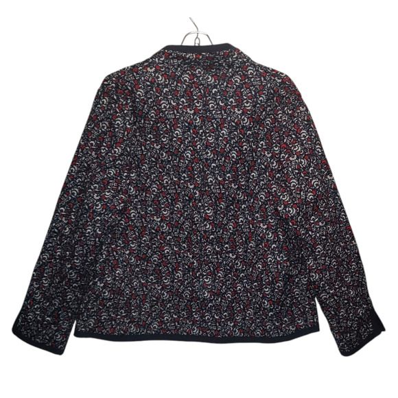 Vintage Reversible Quilted Patchwork Floral Cardigan M/L Handmade Boho Jacket - Picture 7 of 13